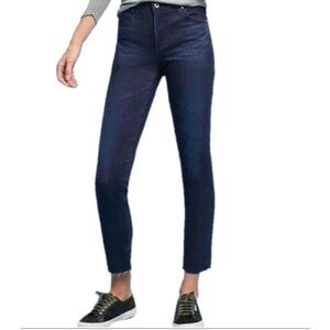 AG Adriano Goldschmied the Stevie ankle slim straight ankle jeans size 28R blue